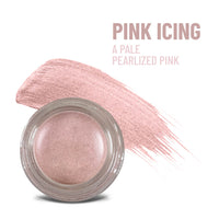 Pink Icing Any Wear Creme - A Waterproof Multi-tasking creme to powder product for eyes, cheeks & lips. Can be worn anywhere