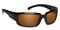 Polarized Amber / No Bifocal/Reader (Plano) ($90) / Glossy Black