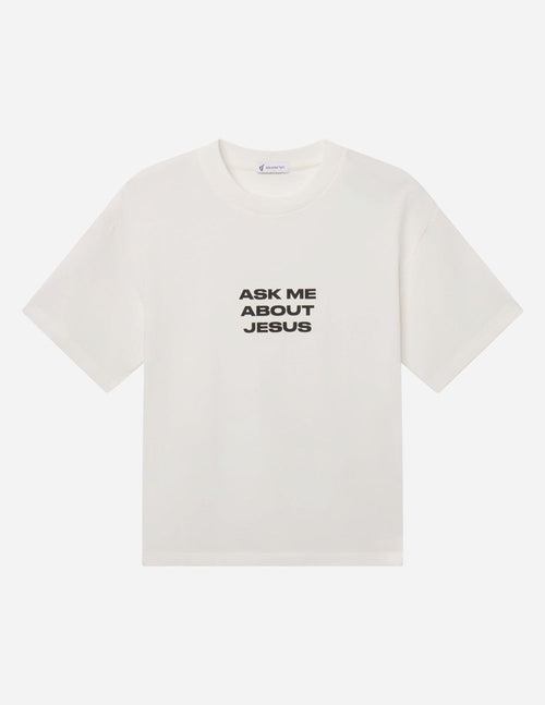 Ask Me About Jesus Heavyweight Tee