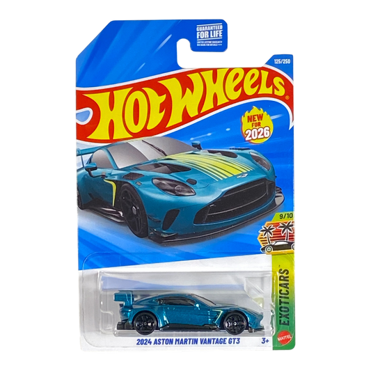 Hot Wheels 2024 Aston Martin Vantage GT3 | Exoticars Series 9/10