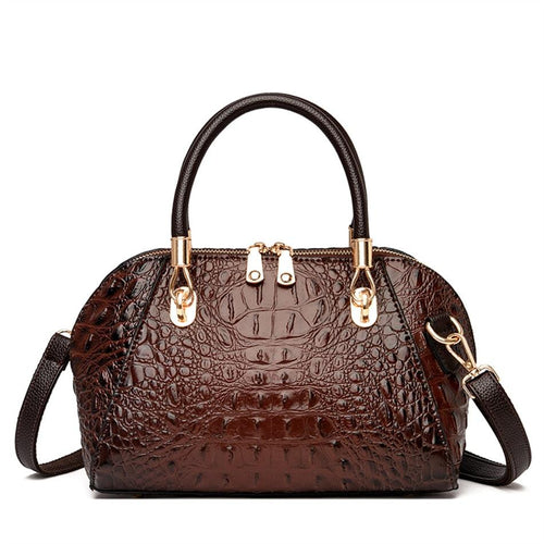 Crocodile Pattern Messenger Shoulder Bag – Stylish Cowgirl Bag for Any Occasion