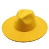 Modern Classic Felt Fedora – Stylish Wide Brim Wool Hat for Men and Women