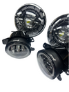 SPDZ1 Oculus 7" RGB LED Headlights with LED RGB Fog Light Kit – App Controlled Multi-Mode Halo
