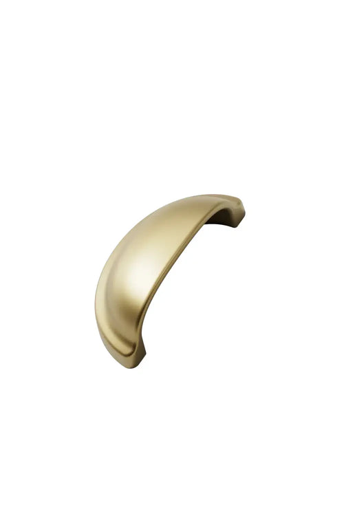 Dark Brushed Gold "Baron" Cup Pull and Knobs Euro • Knobs