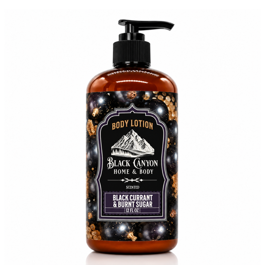Black Currant & Burnt Sugar Scented Body Lotion