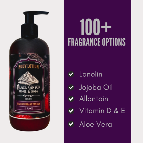 Black Currant Vanilla Scented Body Lotion