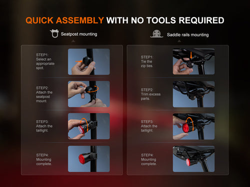 Fenix BC06R Smart-Brake Bicycle Taillight Fenix Store