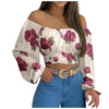 Off Shoulder Cross Tie Long Sleeve Top | Sexy & Trendy Cowgirl Look