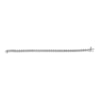 .925 Sterling Silver 1/4 Cttw Diamond Station and S Link Bracelet