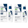 2 Pack CeraVe PM Facial Moisturizing Lotion, Night Cream with Hyaluronic Acid and Niacinamide