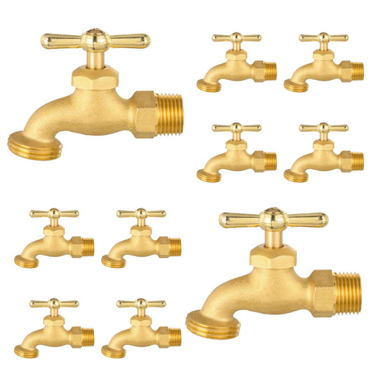10 Pcs 3/4" MIP x 3/4" NH Hose Bibb ( Lead Free) Plumbingsell