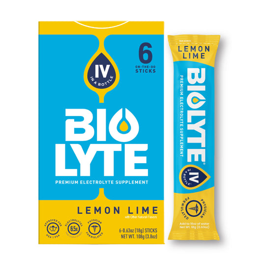 BIOLYTE On-The-Go Electrolyte Powder Sticks, Citrus Flavor (6 Count)
