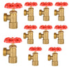 10 Pcs 1/2" FIP x 3/4" MHT Boiler Drain Valve, Multi-Turn