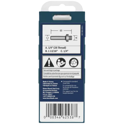 BOSCH 82816MC 1/4 In. Mortising Arbor (Router Bit)