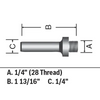 BOSCH 82816MC 1/4 In. Mortising Arbor (Router Bit)