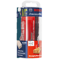 BOSCH 85213MC 1/8 In. x 1/2 In. Solid Carbide Double-Flute Straight Router Bit