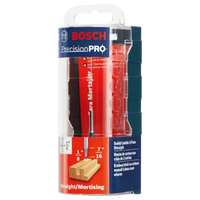 BOSCH 85213MC 1/8 In. x 1/2 In. Solid Carbide Double-Flute Straight Router Bit