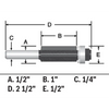 BOSCH 85216MC 1/2 In. x 1 In. Carbide-Tipped Triple-Flute Flush Trim Router Bit