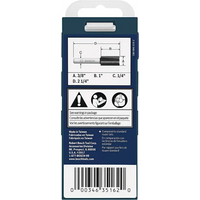 BOSCH 85225MC 3/8 In. x 1 In. Carbide Tipped 2-Flute Straight Bit (Router Bit)