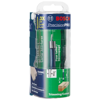 BOSCH 85245MC 3/8 In. x 1 In. Carbide-Tipped Single-Flute Pilot Panel Concave Router Bit
