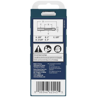 BOSCH 85245MC 3/8 In. x 1 In. Carbide-Tipped Single-Flute Pilot Panel Concave Router Bit
