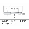 BOSCH 85245MC 3/8 In. x 1 In. Carbide-Tipped Single-Flute Pilot Panel Concave Router Bit