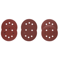 BOSCH SR5R000 6 pc. Assortment 5 In. 8 Hole Hook-And-Loop Sanding Discs