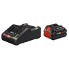 BOSCH GXS18V-16N14 18V Starter Kit with (1) CORE18V® 8 Ah High Power Battery and (1) 18V 16 Amp Battery Turbo Charger