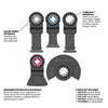 BOSCH OSL005C 5 pc. Starlock® Oscillating Multi-Tool Accessory Blade Set