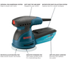 BOSCH ROS10 5 In. Single-Speed Palm Random Orbit Sander/Polisher