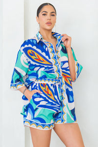 Joanna Short Set - Blue