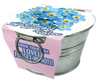 Flowering Tin Garden Variety Pack - 1 Each of 3 Varieties