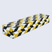 Black White Ochre Resin Inlay Decorative Storage Box Gifts- 8 Sizes