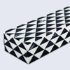 Marquet Prism Black White Resin Inlay Storage Box, 8 Sizes