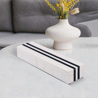 Black White Resin Inlay Decorative Storage Box – Mono Sprint Collection (7 Sizes)