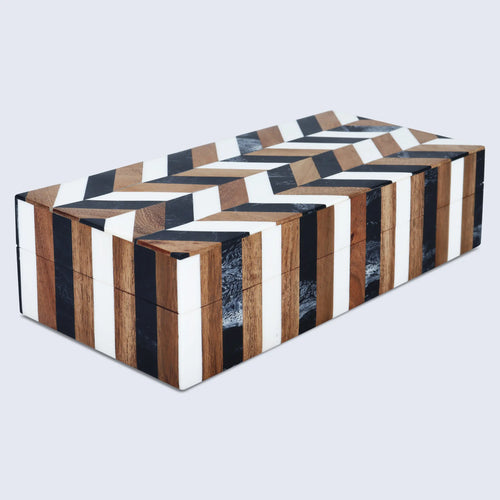 Marquet Cosmo Resin Inlay & Wood Marquetry Decorative Box – 8 Sizes