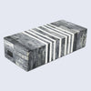 Decorative Storage Box Patisserie Cafe Bone & Resin Inlay, Grey - 7 Sizes