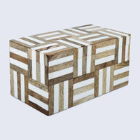 Wood & Resin Inlay Box Marquetry Decorative Keepsake 8 Sizes
