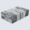 Decorative Storage Box Patisserie Cafe Bone & Resin Inlay, Grey - 7 Sizes