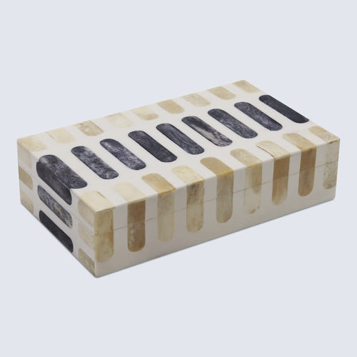 Decorative Box Patisserie Caramel Collection Bone & Resin Inlay 7 Sizes