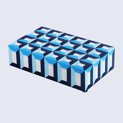 Blue Resin Inlay Decorative Storage Box – Patisserie Modern Collection