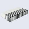 Black White Resin Inlay Decorative Storage Box – Mono Lead Collection (7 Sizes)