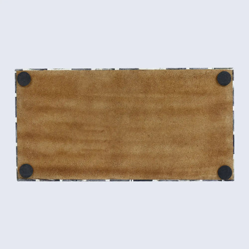 Moroccan Grey & White Resin & Bone Inlay Decorative Storage Box — (7 Sizes)