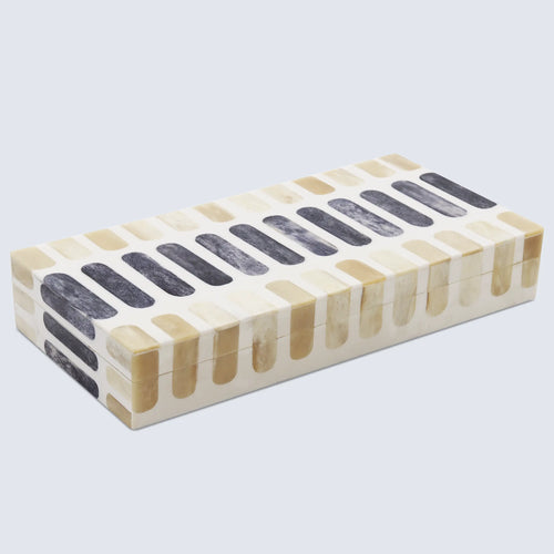 Decorative Box Patisserie Caramel Collection Bone & Resin Inlay 7 Sizes