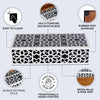 Decorative Storage Boxes Shiraz Pattern Resin Inlay, Black & White, 7 sizes