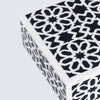 Decorative Storage Boxes Shiraz Pattern Resin Inlay, Black & White, 7 sizes