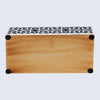 Decorative Storage Boxes Shiraz Pattern Resin Inlay, Black & White, 7 sizes