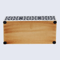 Decorative Storage Boxes Shiraz Pattern Resin Inlay, Black & White, 7 sizes