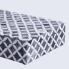 Decorative Storage Box Star Pattern  Bone & Resin Inlay - Grey, 7 Sizes