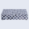 Decorative Storage Box Star Pattern  Bone & Resin Inlay - Grey, 7 Sizes